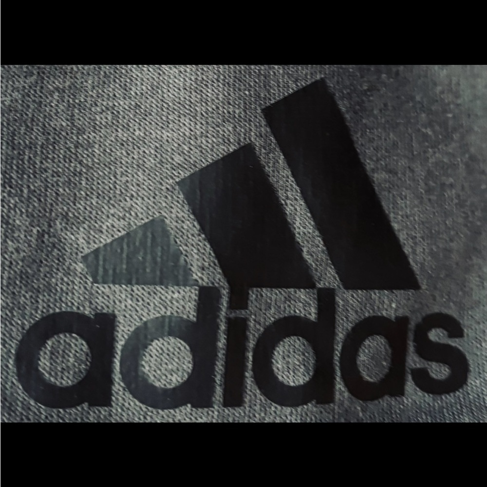 Adidas Men's Full Zip Crewneck Sweatshirt in Gray and Black Size XXL - Picture 5 of 9
